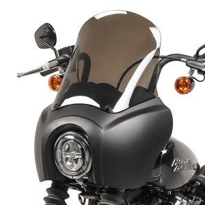 Headlight Fairing MG5 fits for Harley Davidson Softail Street Bob 18-24 Windshield matt-smoke Craftride