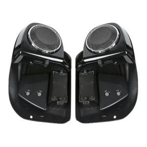Beinschild für Harley Davidson Touring Modelle 2014-2019 Craftride mit Lautsprecher schwarz_1