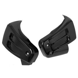Motorcycle battery cover set left/right fits for Harley Davidson Softail Fat Bob 18-19 Craftride side cover black