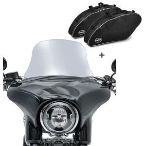 Set SL2 Motorrad Windschutz Craftride L + Koffer Innentasche für Harley Davidson Sport Glide 18-20 Craftride_1