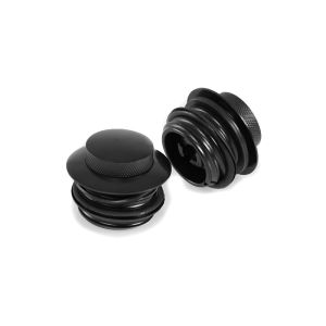 Pop Up Flush Gas Cap Pair fits for Harley Davidson Dyna Softail Road King 92-24 black Craftride