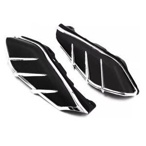 Mid-Frame Air Deflector fits for Harley Davidson Touring 09-24 Heat Shield Craftride WA4 black / chrome