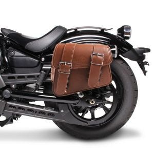 Saddlebag compatible with Triumph Legend TT Rocket X Montana Craftride 8Ltr left in brown