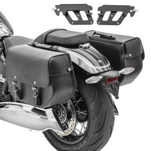 Set 2x Satteltaschen mit Halter QL für BMW R 18 20-21 Craftride Oregon links-rechts_1