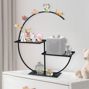 Children's standing shelf fits for Tonies Divit WT14 Tonieregal / Toniebox shelf black DPLI1