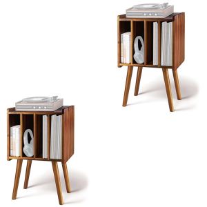Set 2x Cabinet for vinyl records VP1 Divit record player cabinet wood optic