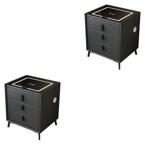 Set 2x Intelligent bedside table Divit NT15 bedside table with LED lighting and wireless charging