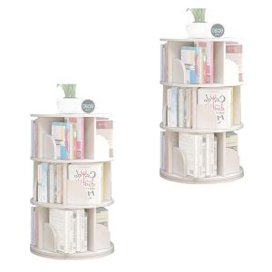 Set 2x Round bookcase BR91 Divit standing bookcase white