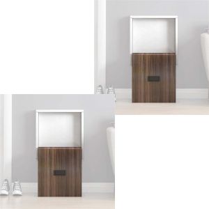 Set 2x Wall folding stool Divit WK11 shoe changing stool brown