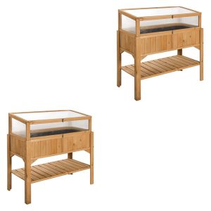 Set 2x Raised raised bed for flowers and herbs HB92 Divit outdoor planter box