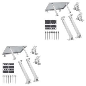 Set 2x Solar module holder adjustable up to 60 degrees Divit SH1 wall flat roof solar panel holder