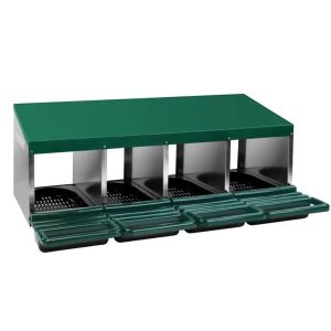 Nesting box for chickens Divit NK1 with 4 breeding places green DPL1