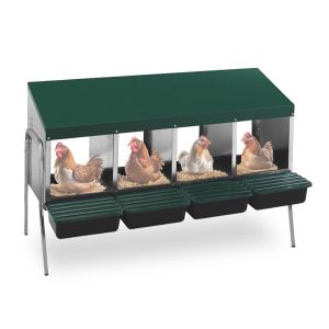 Nesting box for chickens Divit NK1 with 4 breeding places green DPLI1