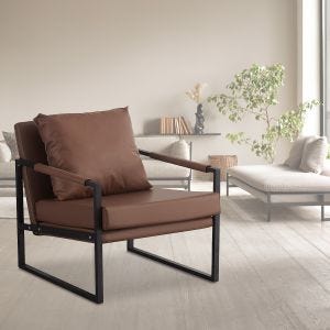 Leather living room armchair Divit LW2 lounge armchair DPL1