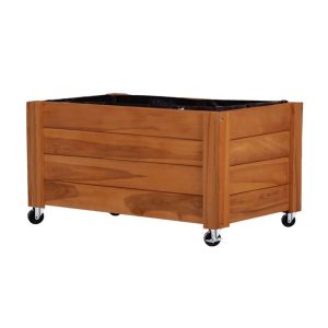 Plant pot on wheels Divit FC58 plant box raised bed wood 78 x 52 x 40.5 cm DPL1