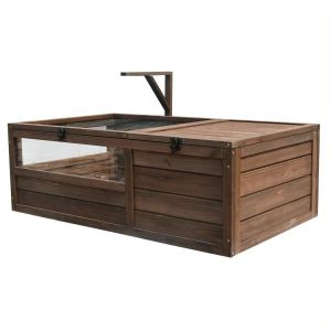 Turtle house enclosure weatherproof 97 x 57 x 51 cm wood BF31