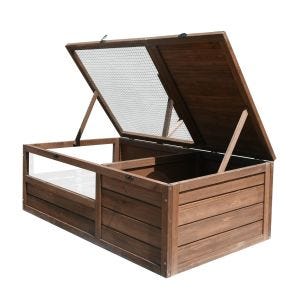 Turtle house enclosure weatherproof 97 x 57 x 51 cm wood BF31 DPL1