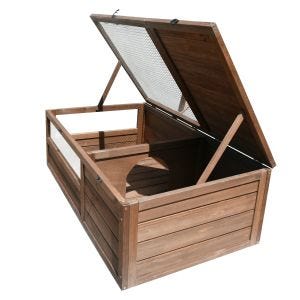 Turtle house enclosure weatherproof 97 x 57 x 51 cm wood BF31 DPL2