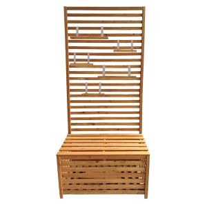 Garden chest with shelves Divit GR1 garden bench plant shelf
