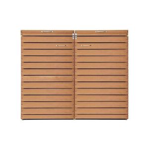 2-piece garbage can box wood Divit MB3 garbage can garage for 240 liters DPL1