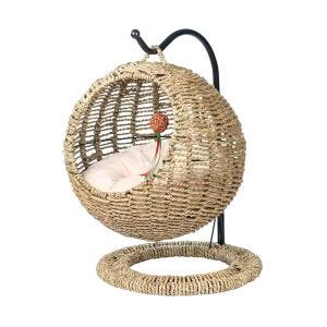 Cat basket KK11 hanging woven pet basket