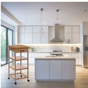 Kitchen trolley KW13 Kitchen shelf storage kitchen wood DPL1