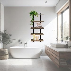 Hanging bathroom shelf BR13 Bathroom shelf Wall shelf wood DPL1