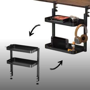 Clamp shelf Storage office SO18 Desk organizer 2 levels DPL2