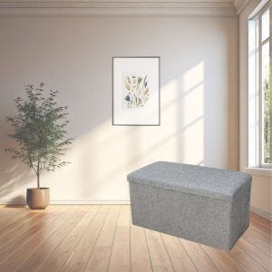 Storage bench AB20 Shoe bench foldable grey DPL1
