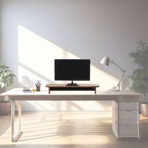 Monitor riser MH28 Screen attachment for 21 - 27‘’ wooden desk extension DPL1