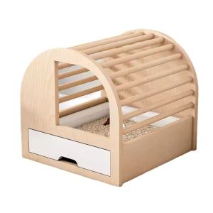 Cat litter tray KS31 modern wood