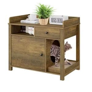 Cat cabinet KS3 Litter tray cabinet 80cm Cat furniture wood