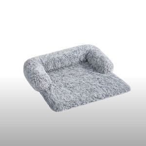Dog bed plush HB4 dog cushion 80cm grey