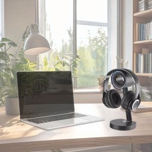 Gaming Headphone Stand GK23 with Charging Station Inductive Headphone Stand for Gaming Setup DPL1