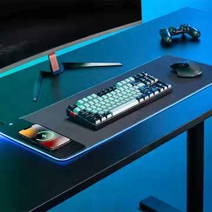 RGB desk pad SU24 with charging station 80cm Mouse pad illuminated DPL1