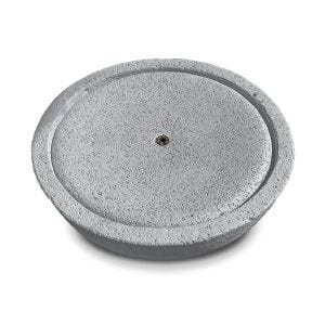Solar fountain garden resin stone bowl Ø 26 cm Divit RI58 grey DPL1