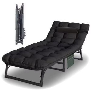 Folding deck chair KL3 outdoor garden lounger with mattress