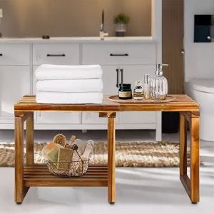 Extendable bench seat Divit HT3 wooden bench seat  Length 43cm - 75cm DPL4