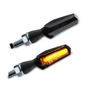 Indicators compatible with Motocross, Enduro LED Turn signals Lumitecs TX15 tinted black