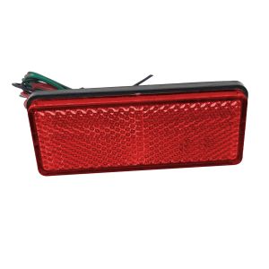 LED reflector with rear light and brake light motorcycle Lumitecs RF1 with ECE black red