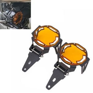 Headlight protection compatible with BMW F 850 GS 18-23 Headlamp Guard Lumitecs QL12 orange