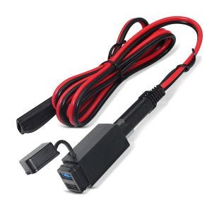 12V motorcycle USB socket Lumitecs US6