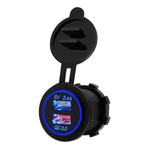 12V USB socket compatible with Indian Scout Bobber / Twenty Lumitecs US15