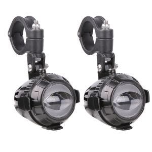 Auxiliary headlights with holder compatible with Honda NC 750 / 700 S / X Lumitecs MS1 ECE