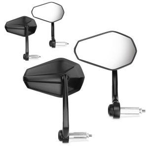 2x Motorcycle Bar end mirror Pair (4 pieces) ECE / rear view mirror Zaddox SP6 pair Discount Set