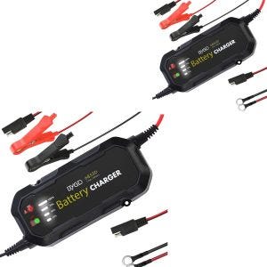 2x Motorcycle battery charger BC2 Fully automatic 12V / 1,500mA Discount Set