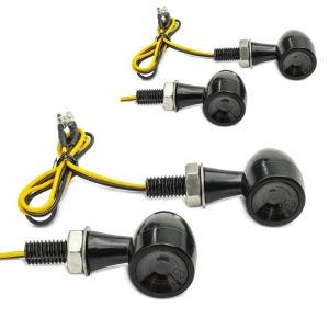 2x LED indicators motorcycle / turn signals Lumitecs BL18 tinted Discount Set