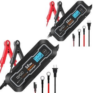 2x Motorcycle battery charger Lumitecs BX2 Smart Charge 5A Discount Set