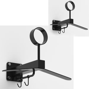 2x Motorcycle Wardrobe XGP WH1 Helmet wall mount black Discount Set