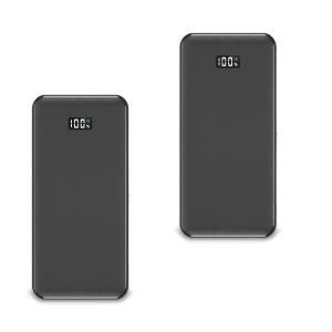 2x Power bank 10000mah / portable charger with fast charging USB C PV1 Discount Set